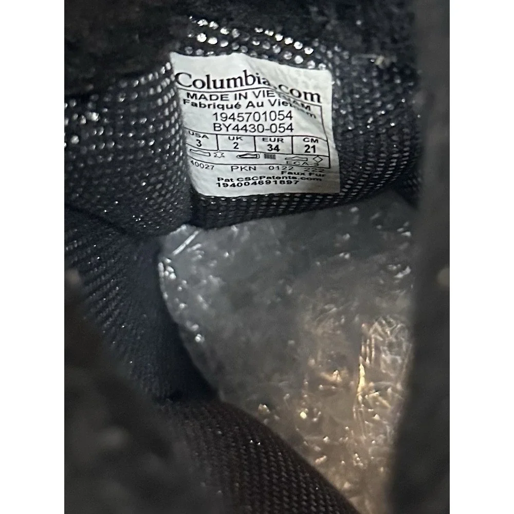 Columbia Youth Bugafoot‎ Winter Celsius Boots Warm Waterproof Size 3